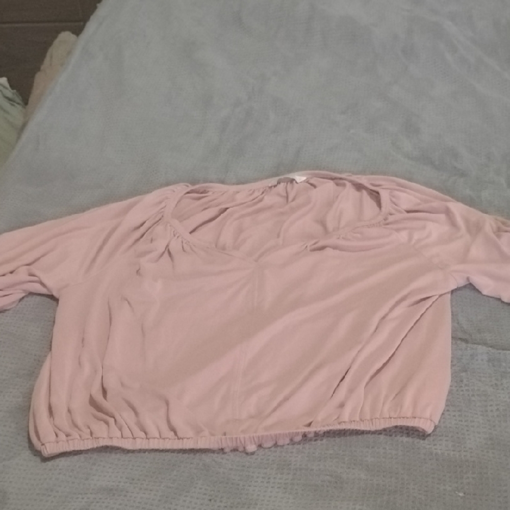 Lucky Brand Light Pink Crop Top